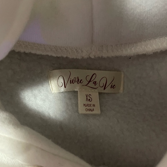 white hoodie with smiley face - Picture 3 of 3